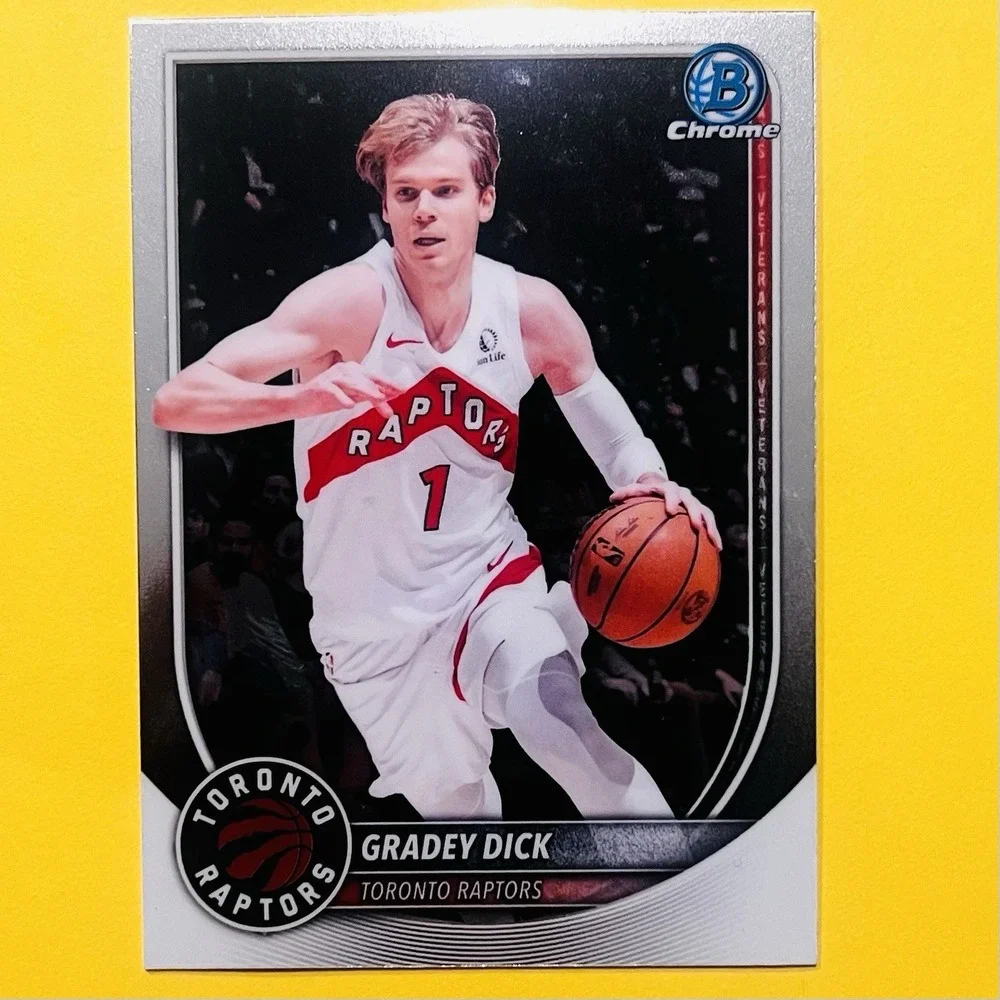 2025/26 Bowman Chrome Basketball‎ Gradey Dick Veteran Card BCV-70 Raptors